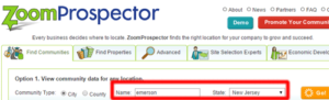 Zoom Prospector for Dental Demographic Data