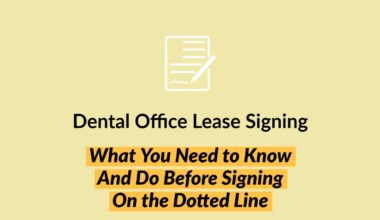 Dental Office Lease Signing