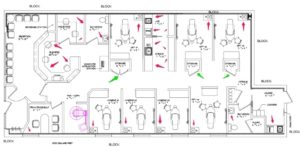 Office Floor Plan Initial Drawing