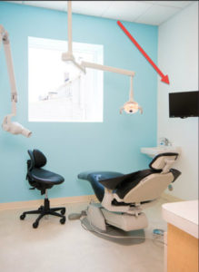 Dental Operatory Patient Education Monitor