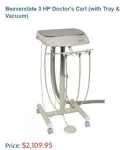 mobile dental delivery cart