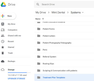 Treatment Plan Template Organization
