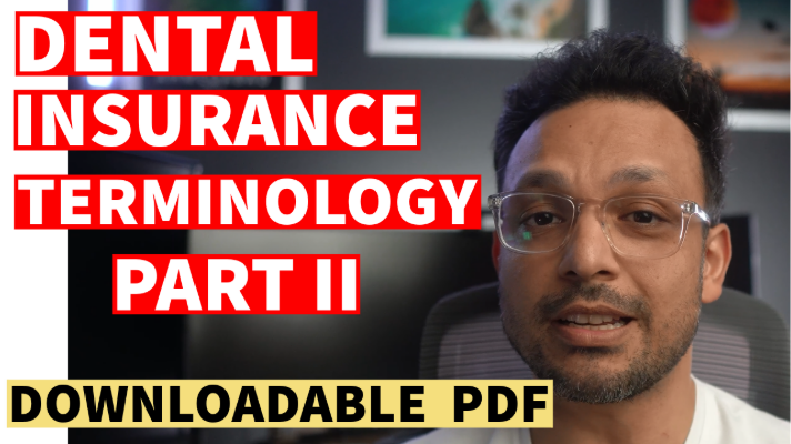 Dental Insurance Terminology - Part II